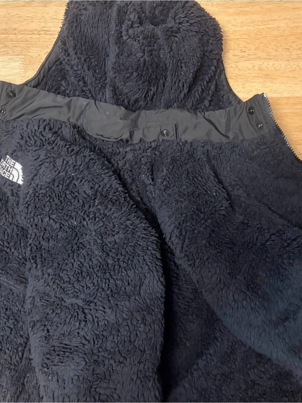 The North Face Kids Black Reversible Hooded Puffer Jacket